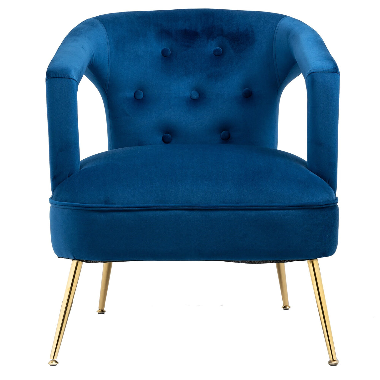 HOMEFUN Accent Chair ,leisure single chair with Golden feet