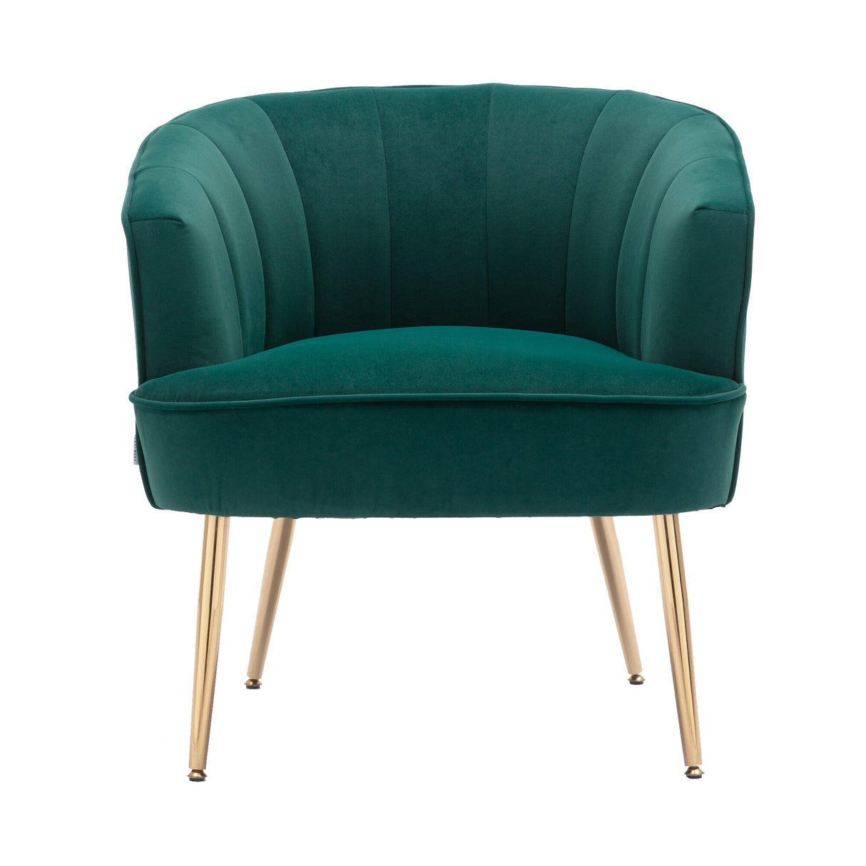 HOMEFUN Accent Chair ,leisure single chair with Golden feet