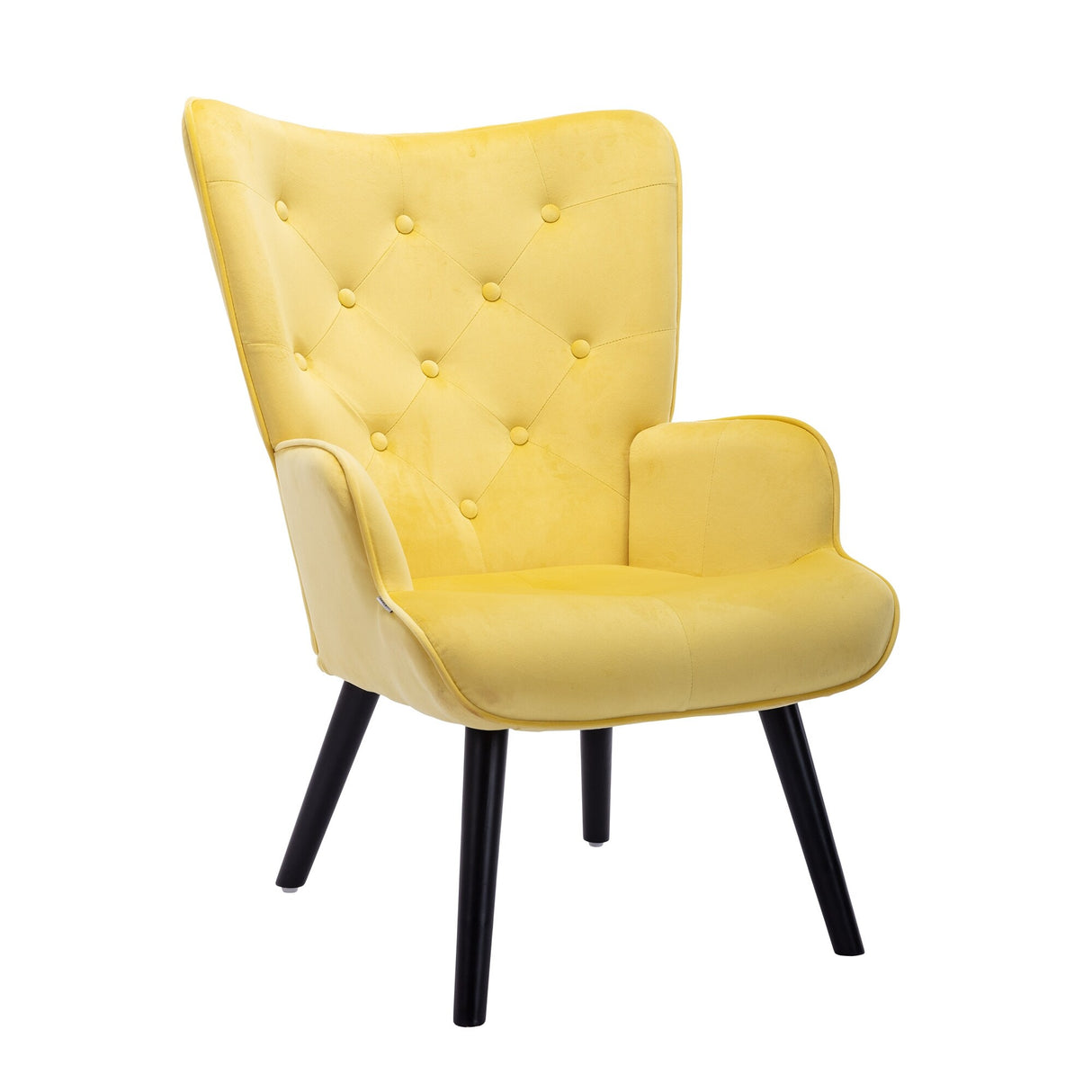 HOMEFUN Accent Chair ,leisure single chair with Golden feet