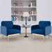 HOMEFUN Accent Chair ,leisure single chair with Golden feet