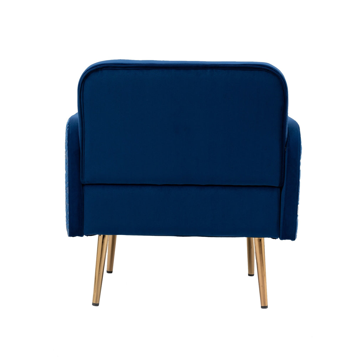 HOMEFUN Accent Chair ,leisure single chair with Golden feet