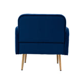 HOMEFUN Accent Chair ,leisure single chair with Golden feet
