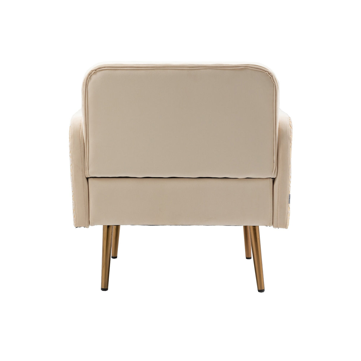 HOMEFUN Accent Chair ,leisure single chair with Golden feet