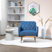 HOMEFUN Accent Chair ,leisure single chair with Golden feet