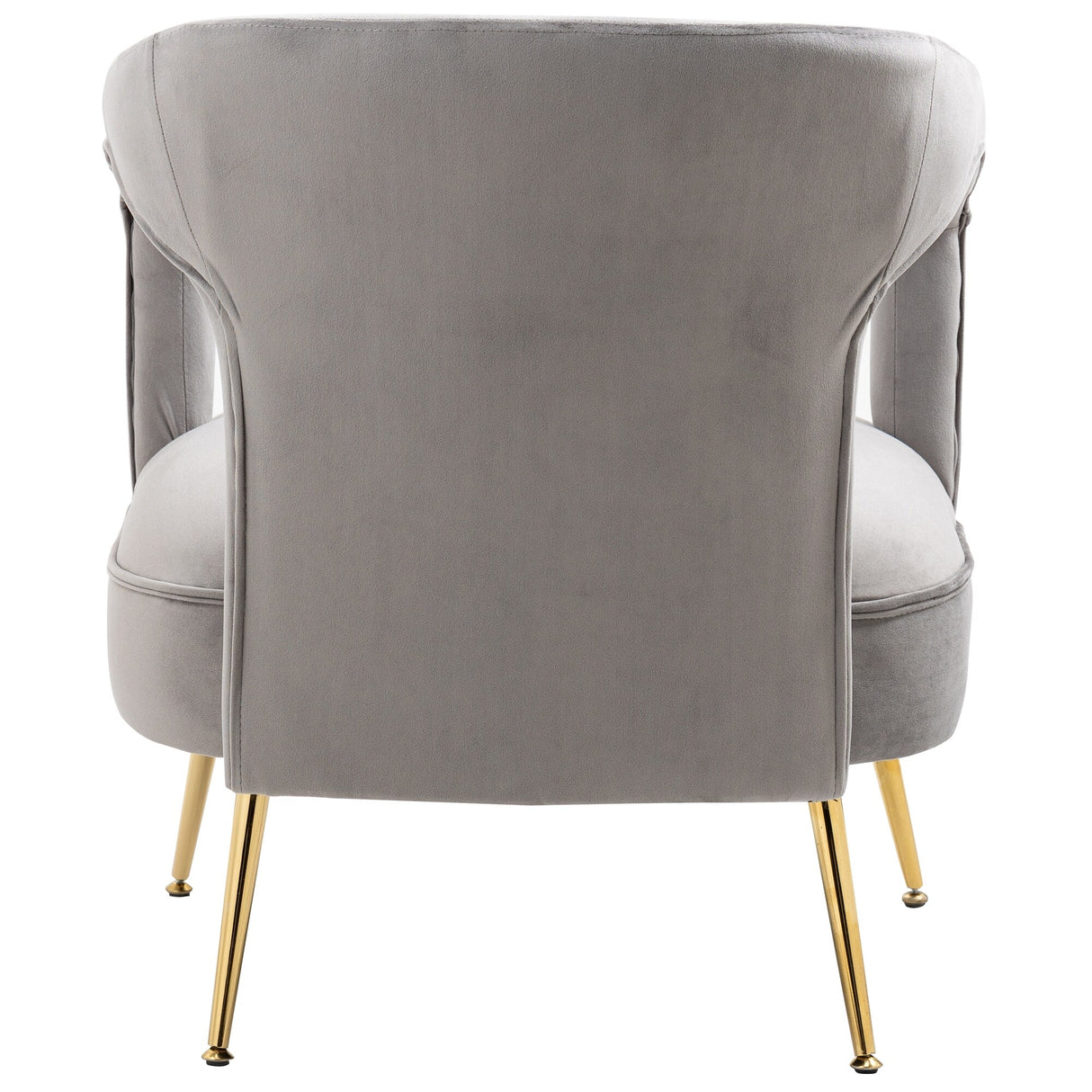 HOMEFUN Accent Chair ,leisure single chair with Golden feet
