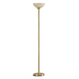 HOMEGLAM Lucie 71-inch Crystal Shade Torchiere Floor Lamp