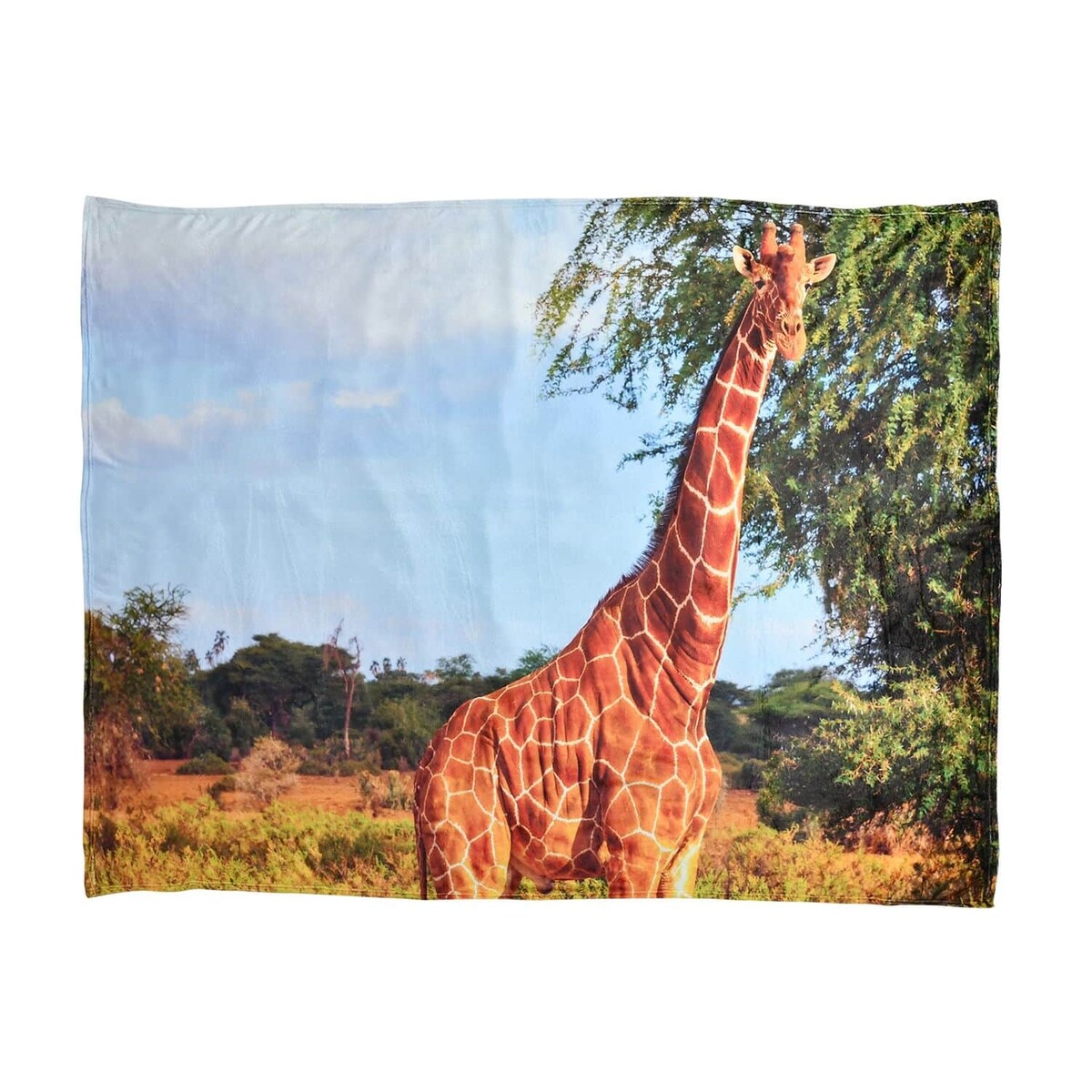 HOMESMART Digital Print Pattern Flannel Blanket Wrinkle Resistant