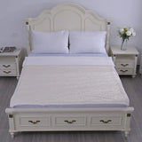 HOMESMART Gray Embossed Short Plush with White Sherpa Double Layer