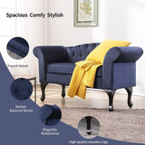 HOMYKA 53" Upholstered Small Loveseat Sofa with Rolled Arms