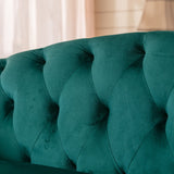 HOMYKA 53" Upholstered Small Loveseat Sofa with Rolled Arms
