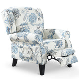 HOMYKA Polyested Upholstered Pushback Recliner Accent Chair Wingback Armchair