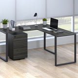 HON Basyx 59" L-Shape Corner Computer Desk