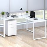 HON Basyx 59" L-Shape Corner Computer Desk