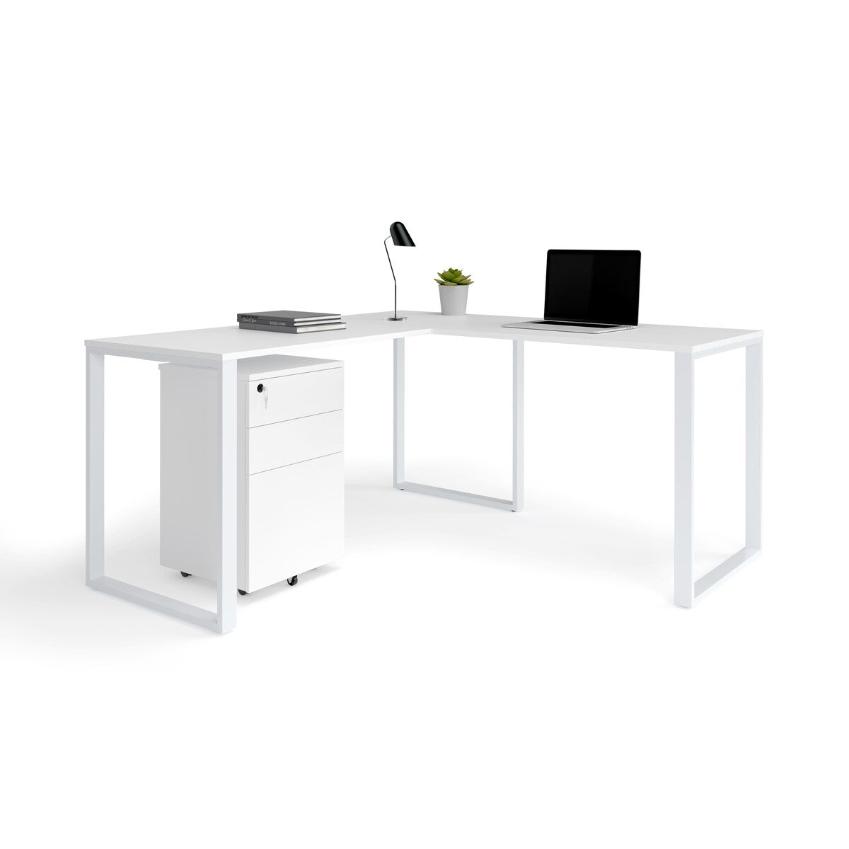 HON Basyx 59" L-Shape Corner Computer Desk
