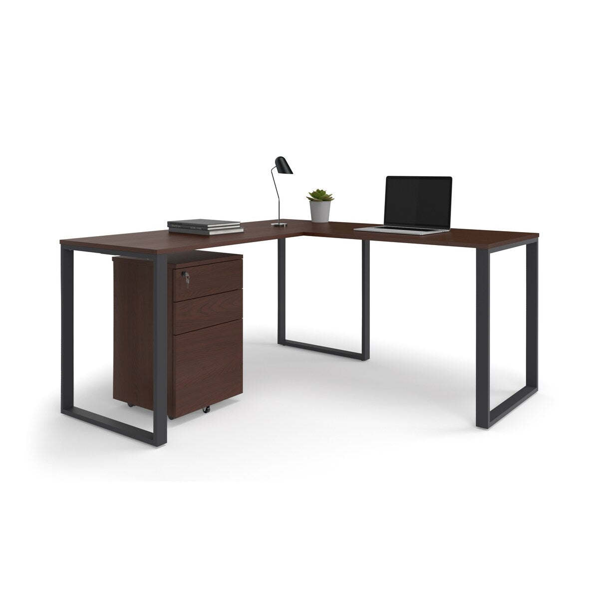 HON Basyx 59" L-Shape Corner Computer Desk