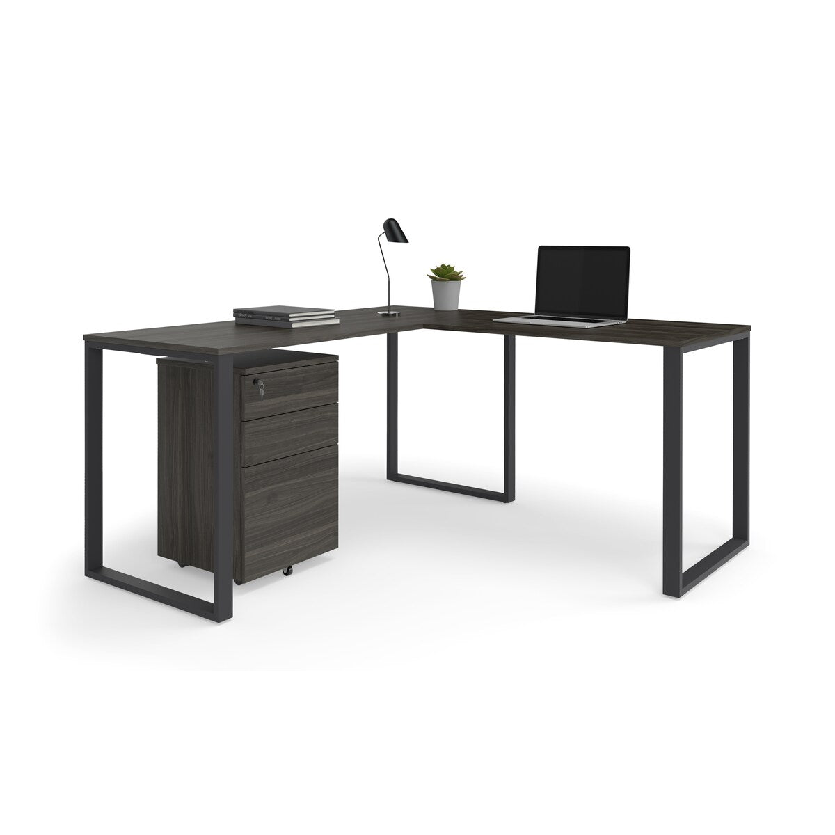 HON Basyx 59" L-Shape Corner Computer Desk