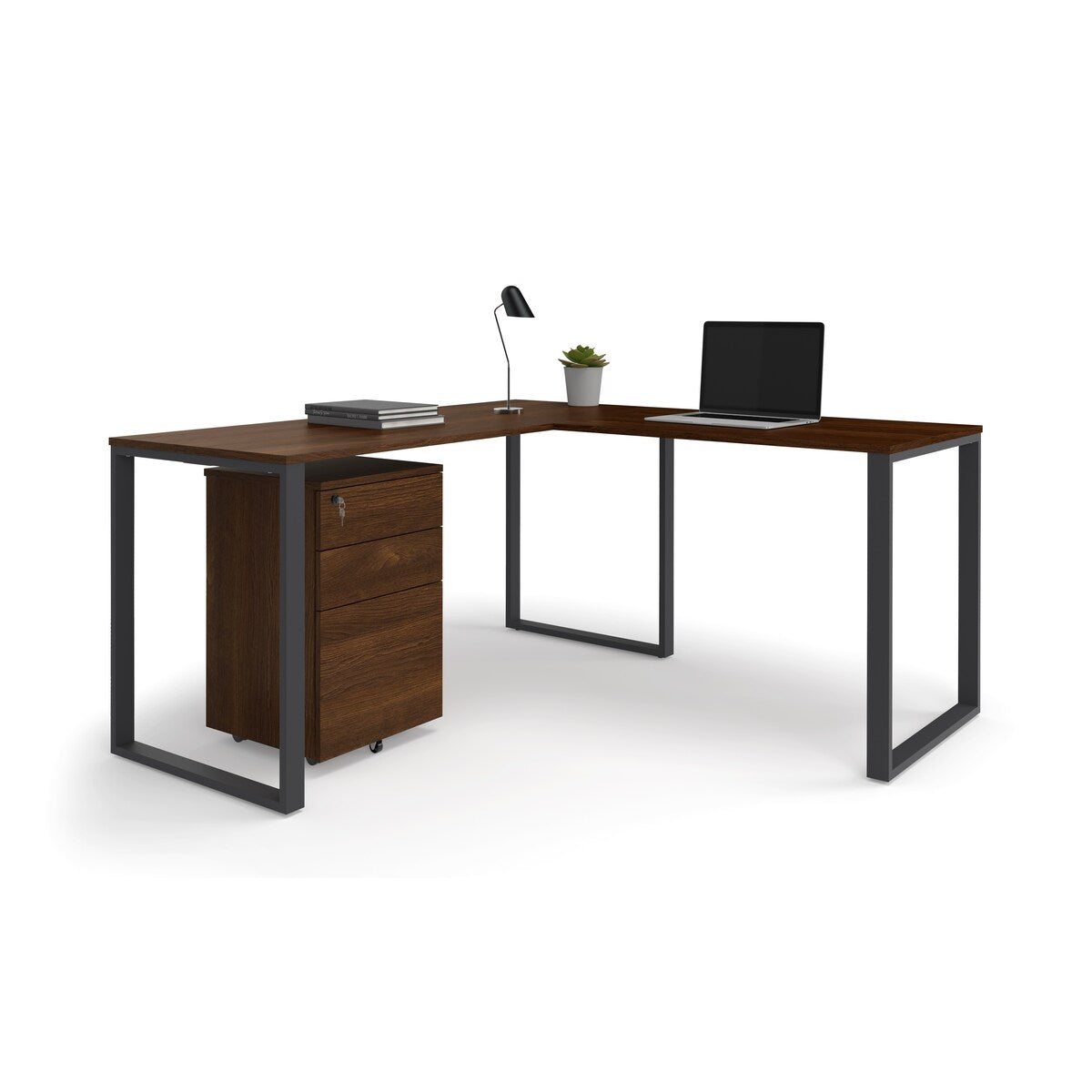 HON Basyx 59" L-Shape Corner Computer Desk