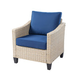 HOOOWOOO 8-piece Wicker Patio Furniture Conversation Sofa Set