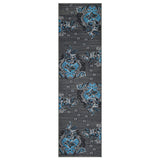 HR Floral/Swirls Design Pattern Modern Area Rug Blue/Grey/Silver/Black-Abstract/Contemporary