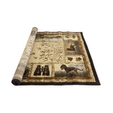 HR Lodge, Cabin Hunting Accent Area Rug Modern Geometric Design Cabin Area Rug