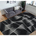 HR Square Pattern Area Rug Box Pattern Modern Carpet Comfy shed Free Stain Resistant