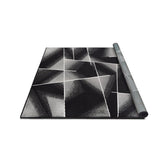HR Square Pattern Area Rug Box Pattern Modern Carpet Comfy shed Free Stain Resistant