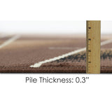 HR Square Pattern Area Rug Box Pattern Modern Carpet Comfy shed Free Stain Resistant