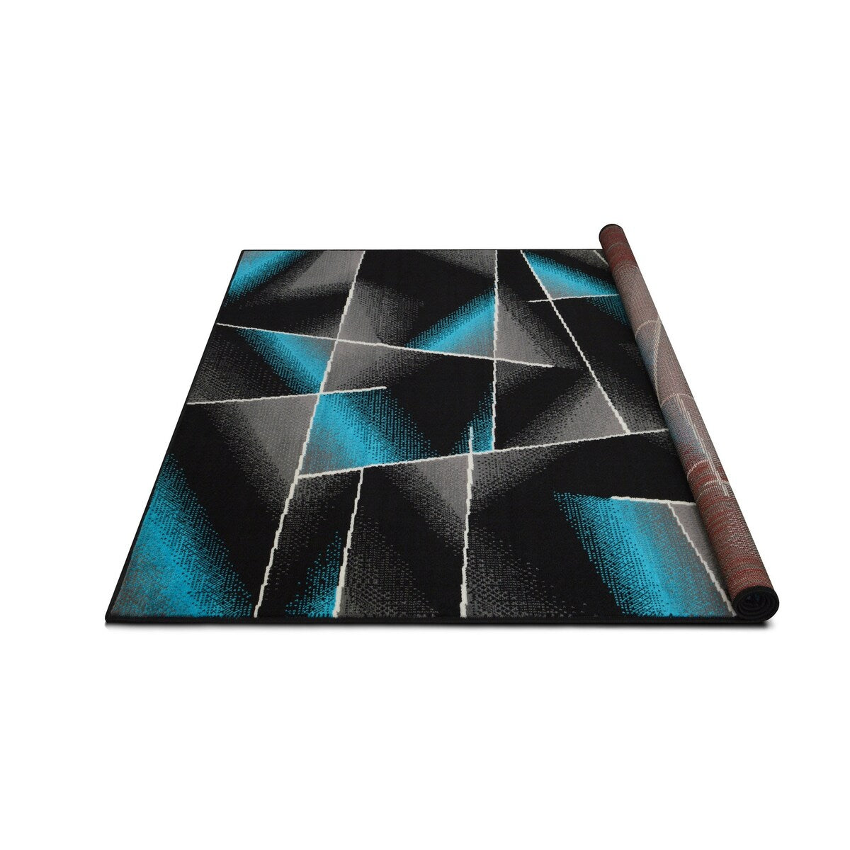 HR Square Pattern Area Rug Box Pattern Modern Carpet Comfy shed Free Stain Resistant
