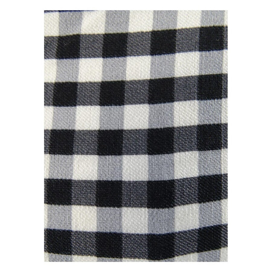 HUE Women's Temp Tech Gingham-Print Trouser Leggings (S, Black/White)