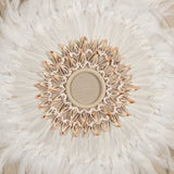 HUJI Feather & Shell Wreath Shadow Box Wall Decor