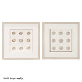HUJI Handmade Pearlescent Sea Shell Shadow Box Wall Decor for Bathroom Bedroom - N/A