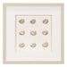 HUJI Handmade Pearlescent Sea Shell Shadow Box Wall Decor for Bathroom Bedroom - N/A