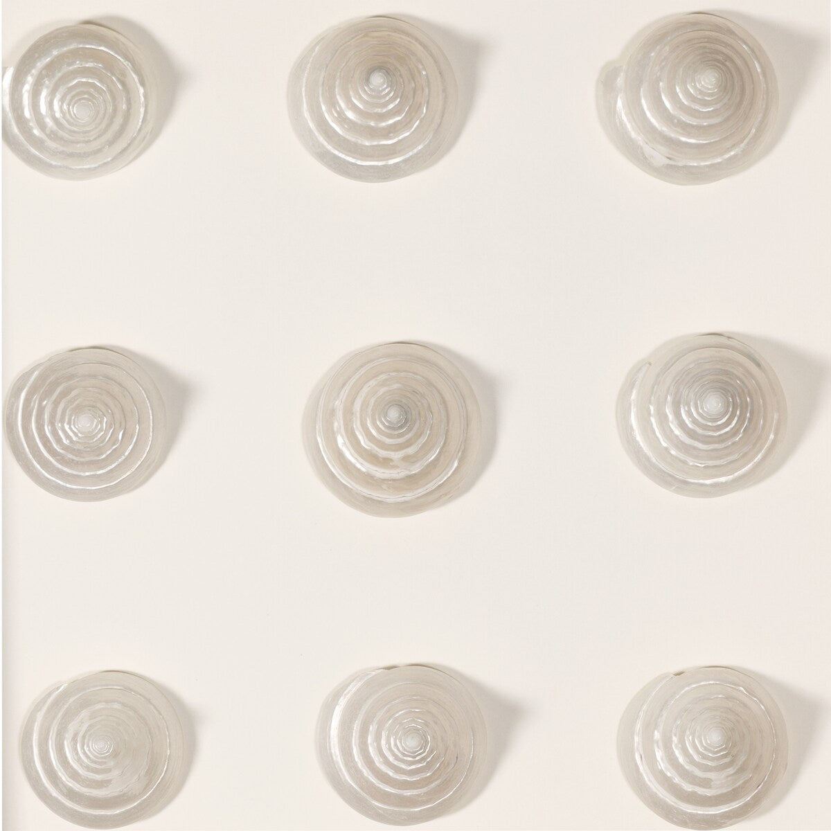 HUJI Handmade Pearlescent Sea Shell Shadow Box Wall Decor for Bathroom Bedroom - N/A