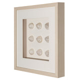 HUJI Handmade Pearlescent Sea Shell Shadow Box Wall Decor for Bathroom Bedroom - N/A