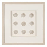 HUJI Handmade Pearlescent Sea Shell Shadow Box Wall Decor for Bathroom Bedroom - N/A