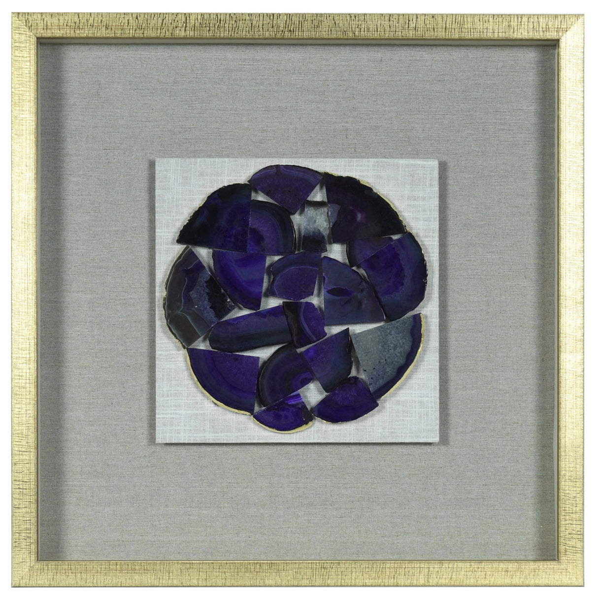 HUJI Shattered Agate Shadow Box Wall Decor