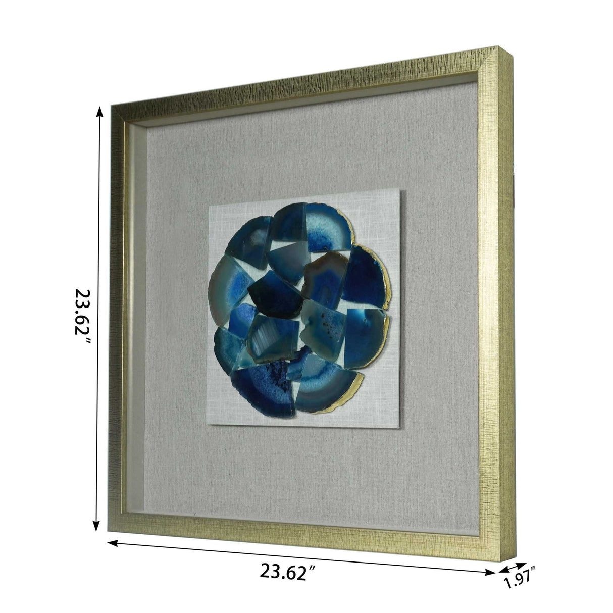 HUJI Shattered Agate Shadow Box Wall Decor