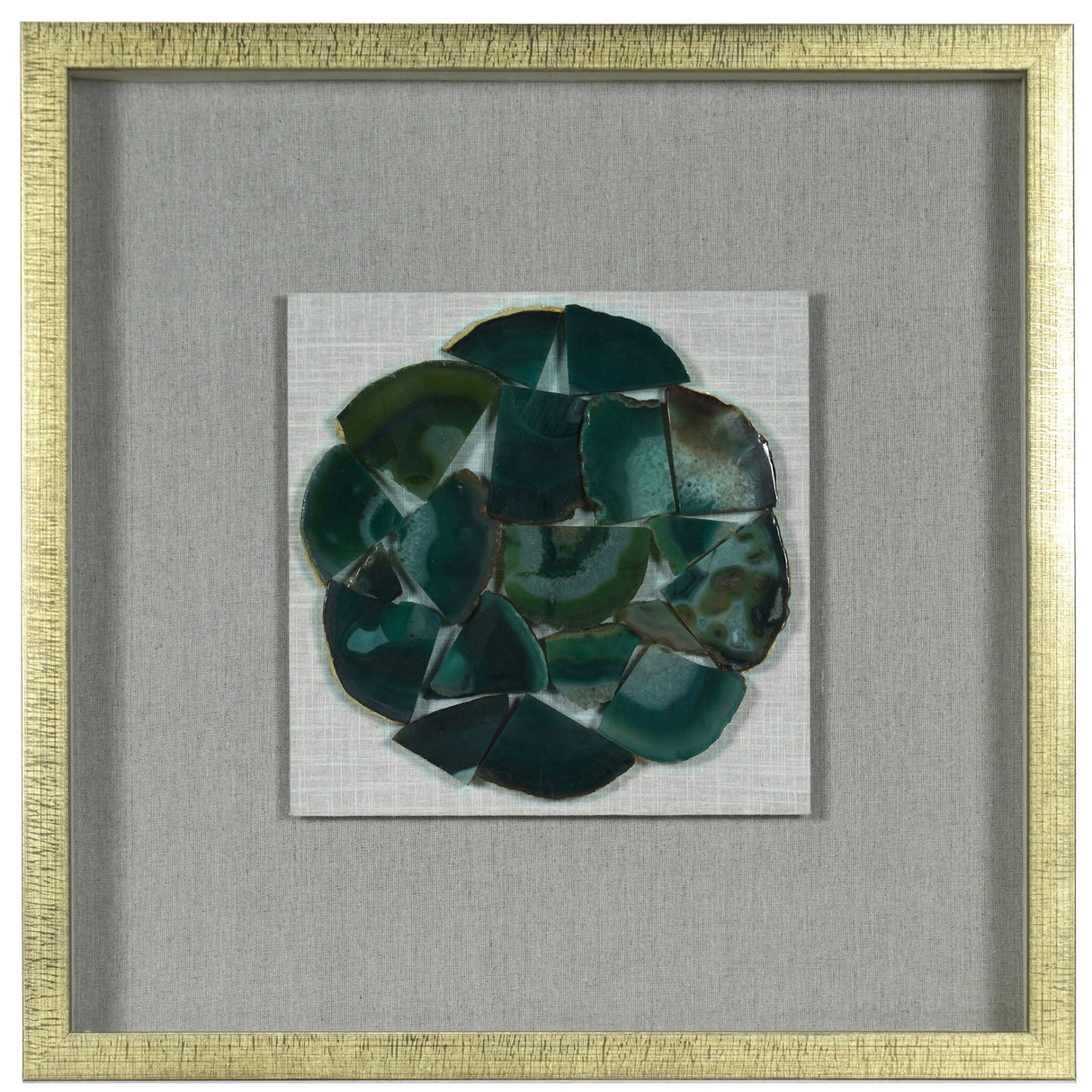 HUJI Shattered Agate Shadow Box Wall Decor