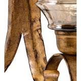 Hadara Antiqued Gold Wall Sconce
