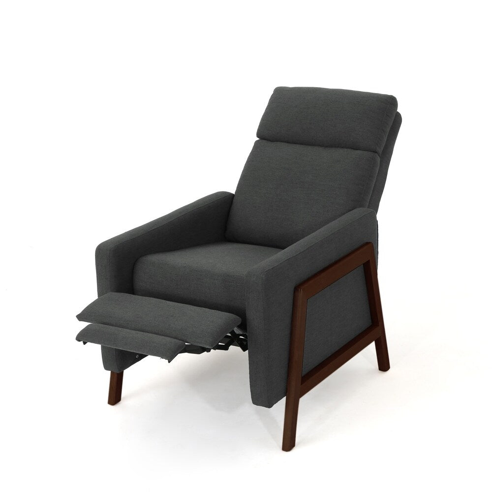 Hadrian Mid Century Modern Fabric Recliner by Christopher Knight Home