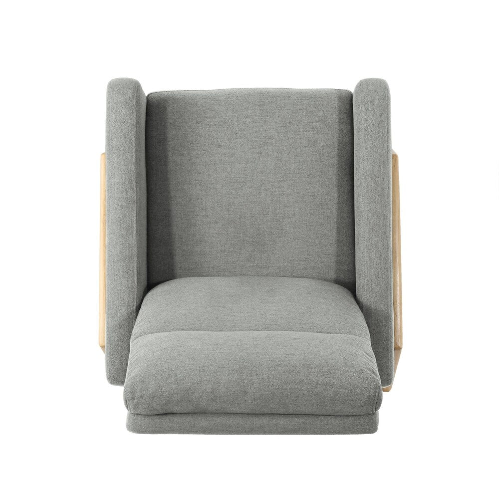 Hadrian Mid Century Modern Fabric Recliner by Christopher Knight Home