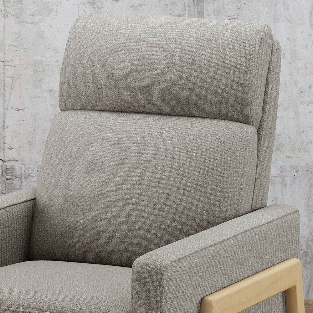 Hadrian Mid Century Modern Fabric Recliner by Christopher Knight Home
