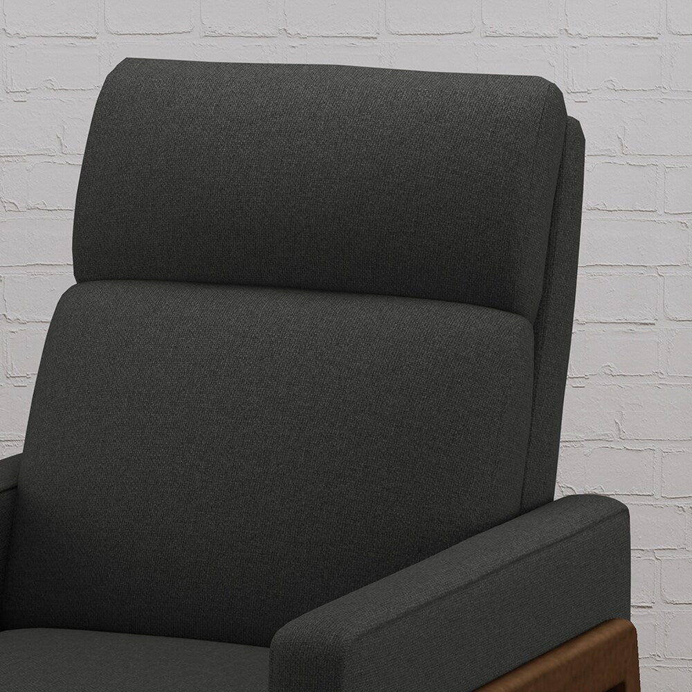 Hadrian Mid Century Modern Fabric Recliner by Christopher Knight Home