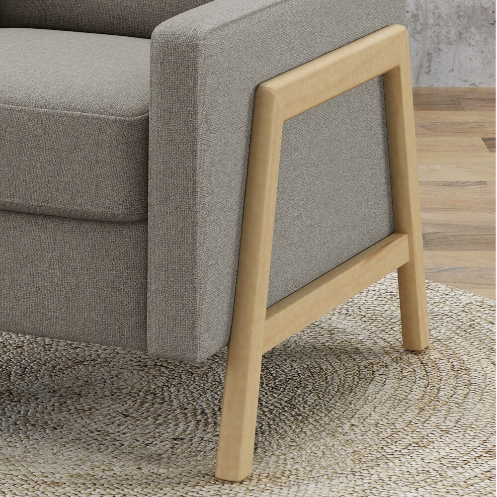 Hadrian Mid Century Modern Fabric Recliner by Christopher Knight Home