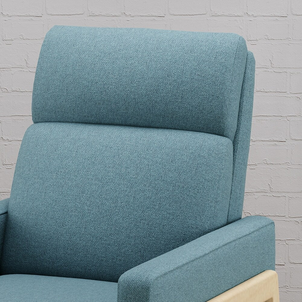 Hadrian Mid Century Modern Fabric Recliner by Christopher Knight Home