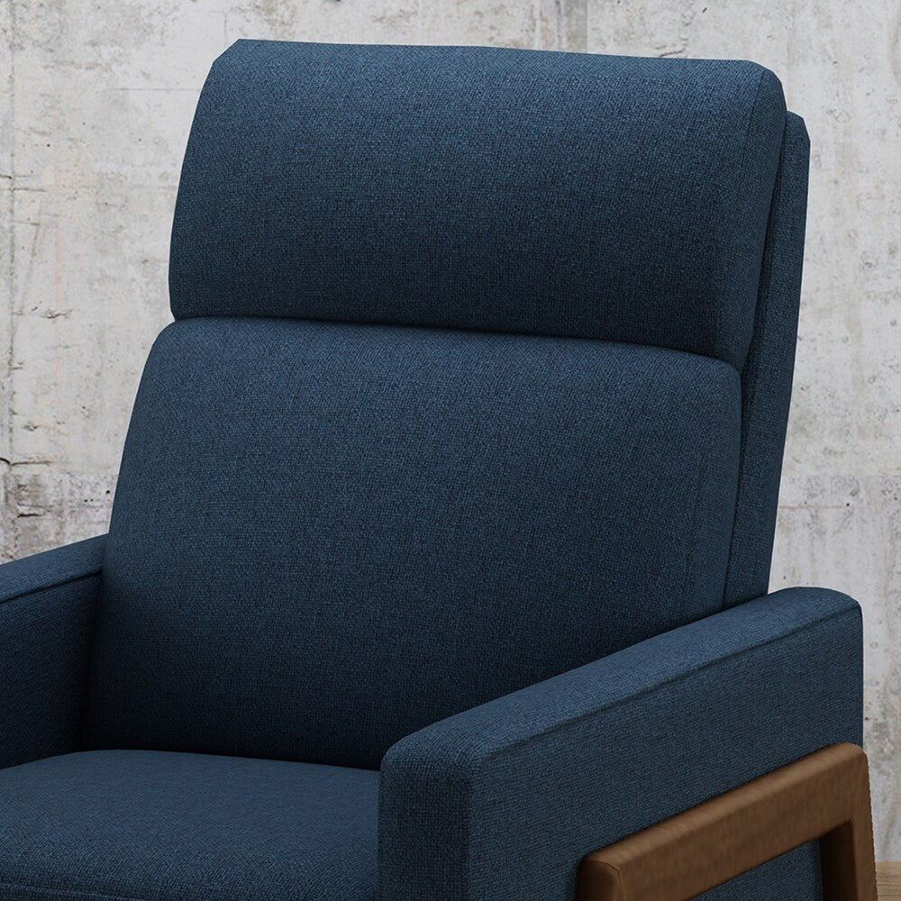 Hadrian Mid Century Modern Fabric Recliner by Christopher Knight Home