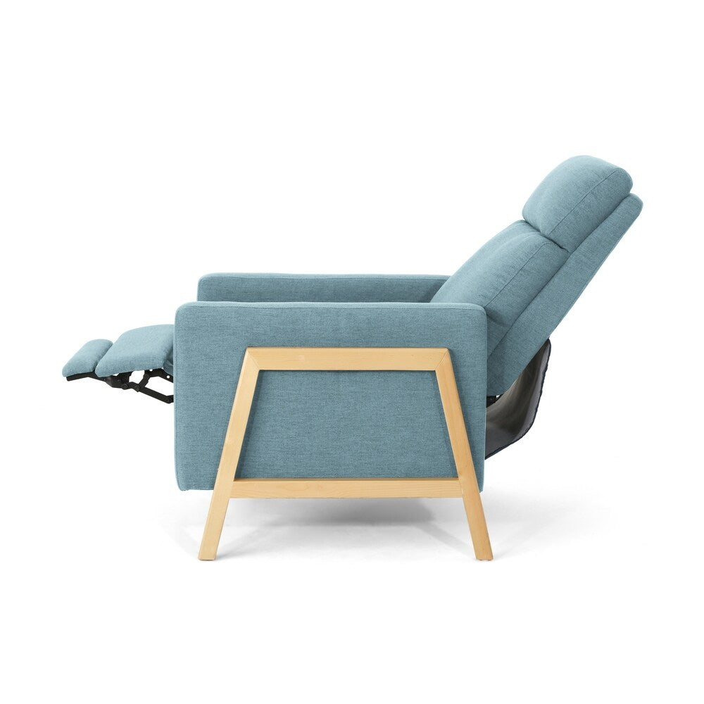 Hadrian Mid Century Modern Fabric Recliner by Christopher Knight Home