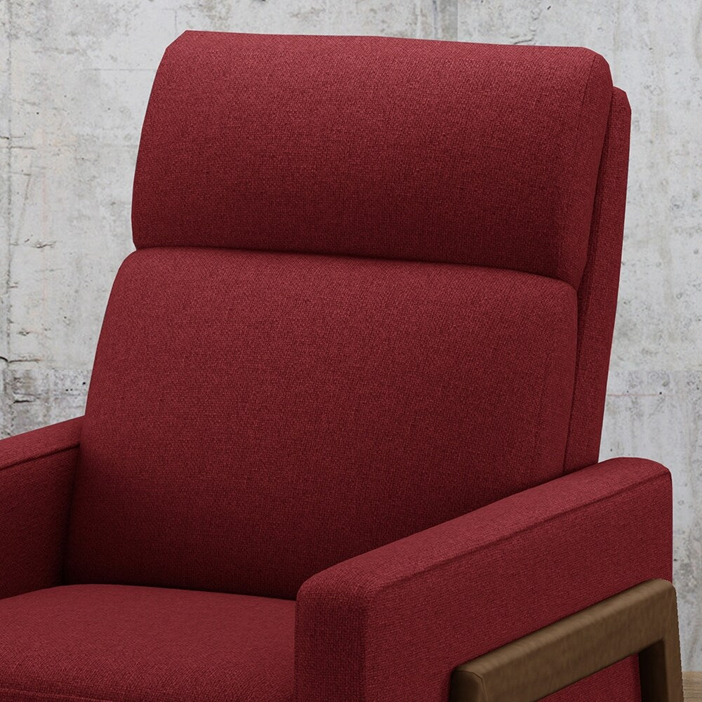 Hadrian Mid Century Modern Fabric Recliner by Christopher Knight Home