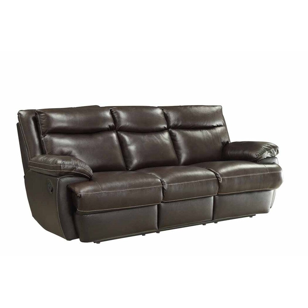 Haley Brown Leather Reclining Sofa