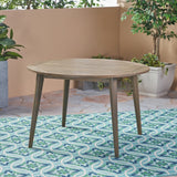 Haley Outdoor 5 Piece Wood and Wicker Dining Set by Christopher Knight Home
